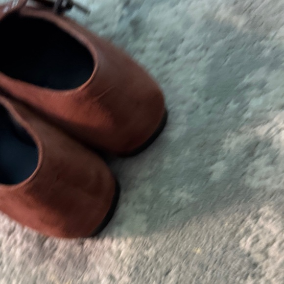 Vagabond Chestnut Suede Loafers with Buckle - Picture 5 of 7